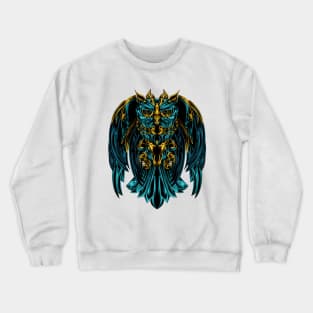 Owl robotic artwork Crewneck Sweatshirt